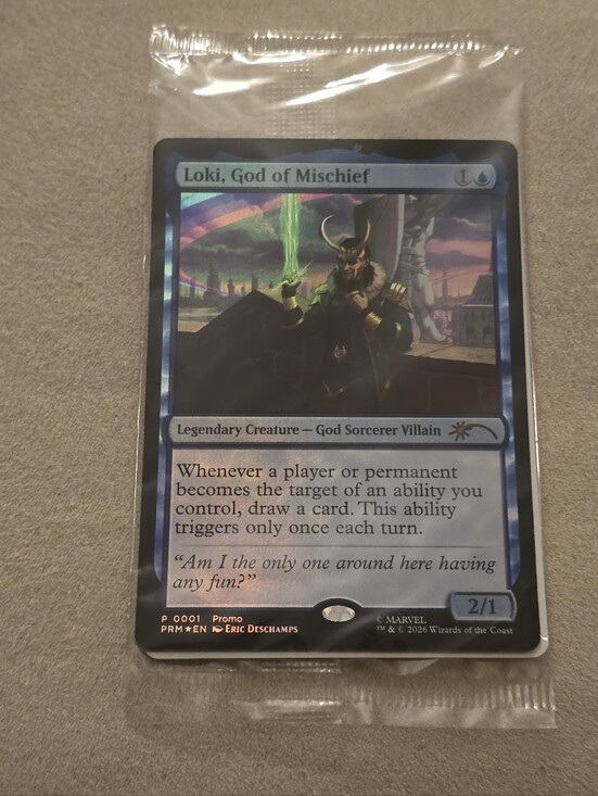 Wizards Of The Coast Other - MTG Marvel Loki God of Mischief SDCC 2026 Promo Card